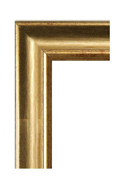 Poster del film adm cornice classica rovesciata oro in vendita